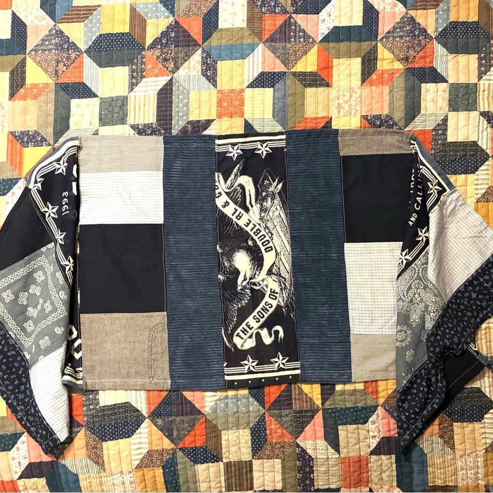 CUSTOM RRL/RL PATCHWORK SCARF (100% UPCYCLED RALPH LAUREN FABRICS)- 1 OF A KIND